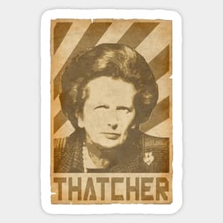 Margaret ThatcherRetro Propaganda Sticker